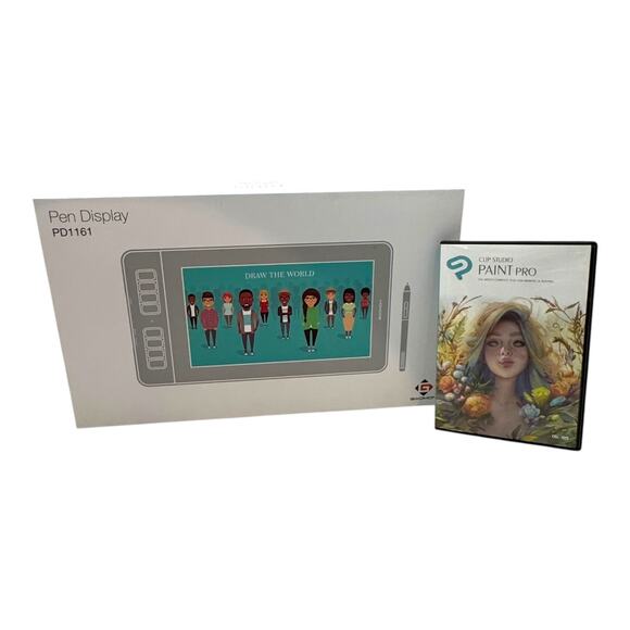 Gaomon Pen Display PD1161 + Clip Studio Paint Pro for Windows & MacOS - Picture 1 of 16